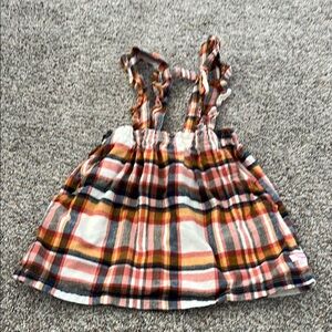 Rufflebutts Ruffle Strap Skirt Plaid 2T NEW